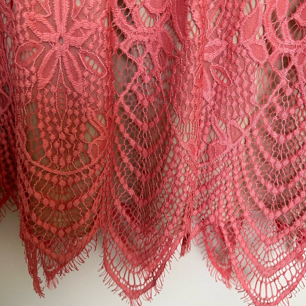 Love fire crochet lace peach womens dress - Picture 4 of 6